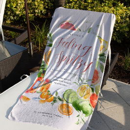 Toalla De Playa Sensación Spritzy | Citrus Bachelorette Weekend