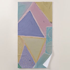 Toalla De Playa Serene Abstracts: A Pastel Dream