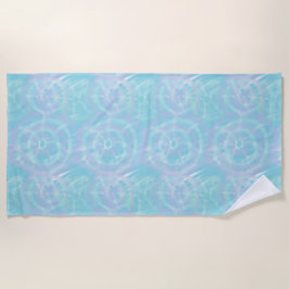Toalla De Playa Sereno Tie-Dye Azul