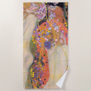 Toalla De Playa Serpientes de Agua, Gustav Klimt