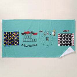 Toalla De Playa serviette de plage  de jeux multi-jeux
