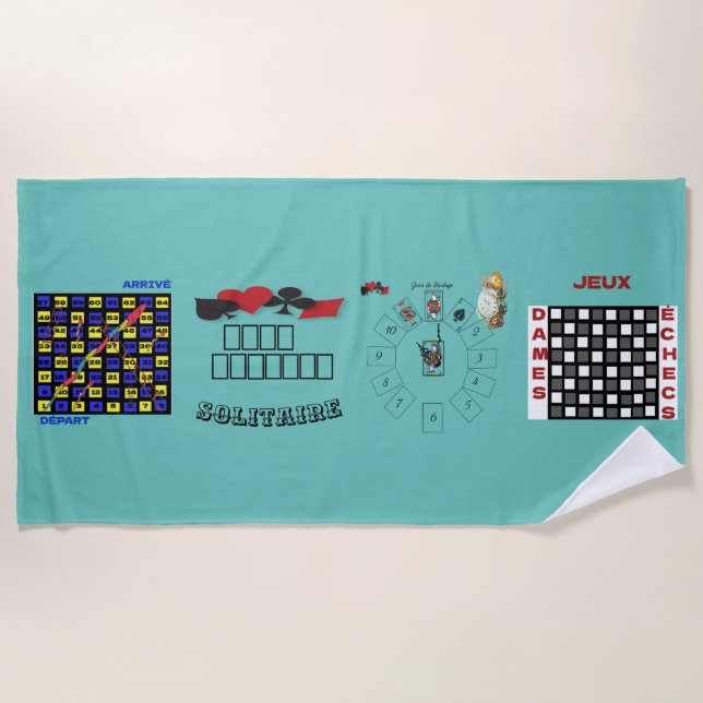 Toalla De Playa serviette de plage  de jeux multi-jeux (Anverso)
