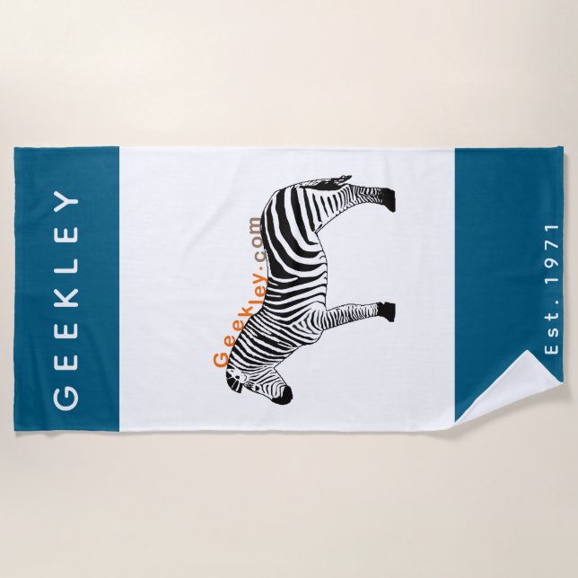 Toalla De Playa Serviette de plage GEEKLEY marine (Anverso)