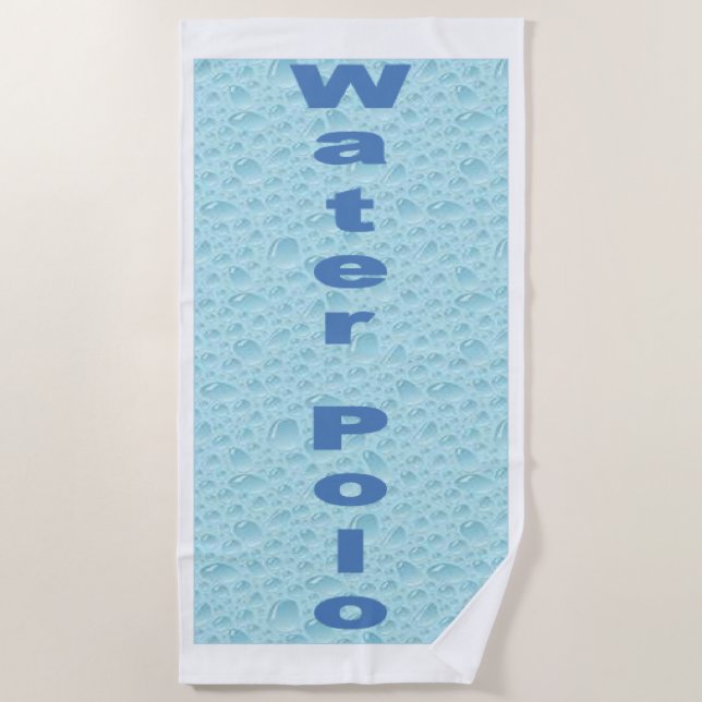 Toalla De Playa Serviette de plage   WATER  POLO  (Anverso)