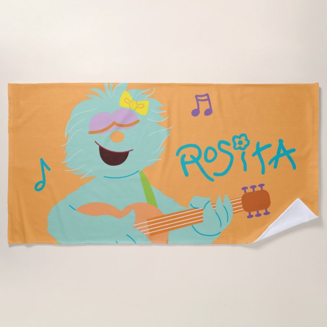 Toalla De Playa Sesame Street | Rosita Playing Guitar (Anverso)