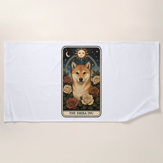 Toalla De Playa Shiba Inu (Anverso)