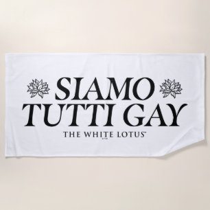 Toalla De Playa Siamo Tutti Gay - El Lotus blanco
