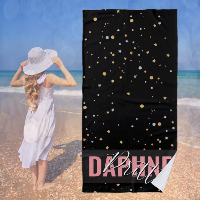 Toalla De Playa Signature Beach, moda "Daphne Pritti" chic DK ("Daphne Pritti" Beach Towel)