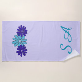 Toalla De Playa Signo de paz de poder flor hippie