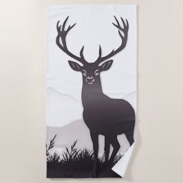 Toalla De Playa Silhouette Deer