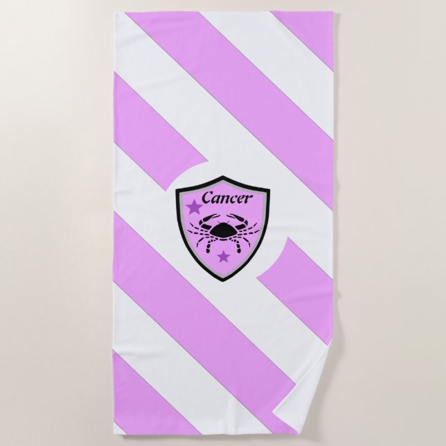 Toalla De Playa Símbolo de cáncer    (Anverso)