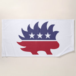 Toalla De Playa Símbolo de puerco Fiesta liberal