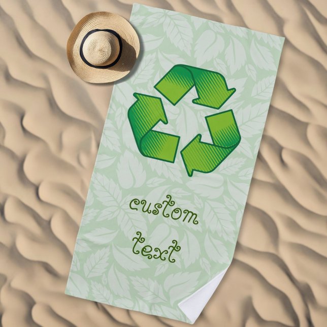 Toalla De Playa Símbolo de reciclaje (Subido por el creador)