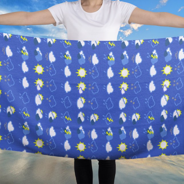 Toalla De Playa símbolos meteorológicos simples (Subido por el creador)