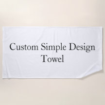 Toalla de playa simple personalizada promocional