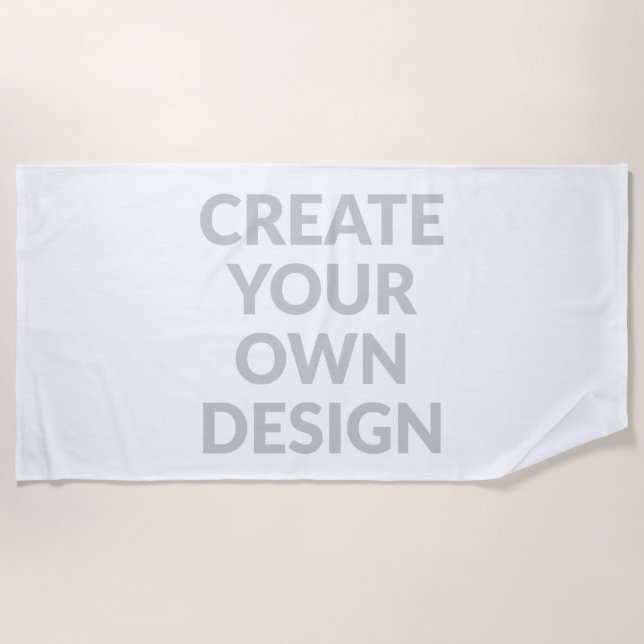 Toalla De Playa Simply - Create Your Own Beach Towel (Anverso)