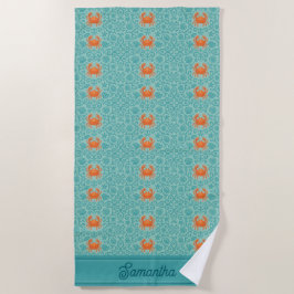 Toalla De Playa Sinfonía Ornamental Personalizada