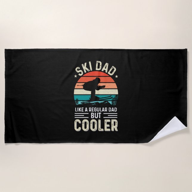 Toalla De Playa Ski Dad (Anverso)