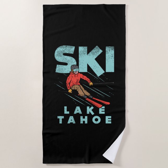 Toalla De Playa Ski Lake Tahoe (Anverso)