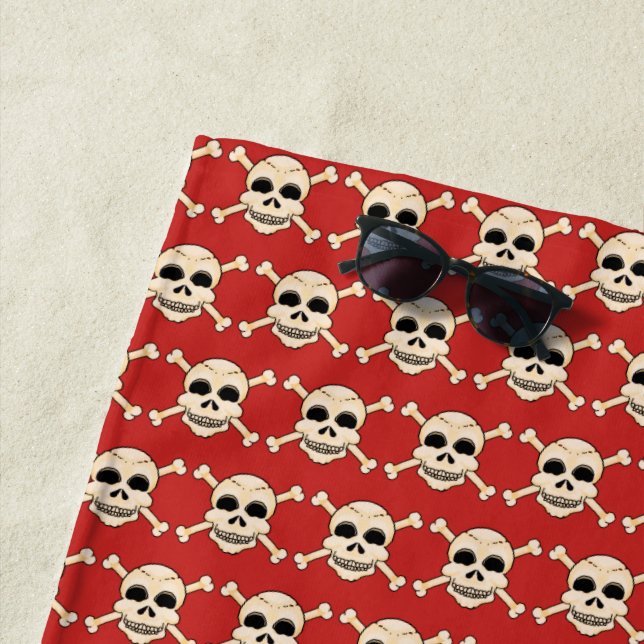 Toalla de playa Skull & Crossbone (In situ)