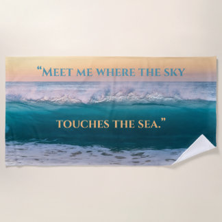 Toalla de playa "Sky Meets the Sea"
