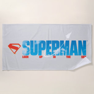 Toalla De Playa Skybound Superman Silhouette
