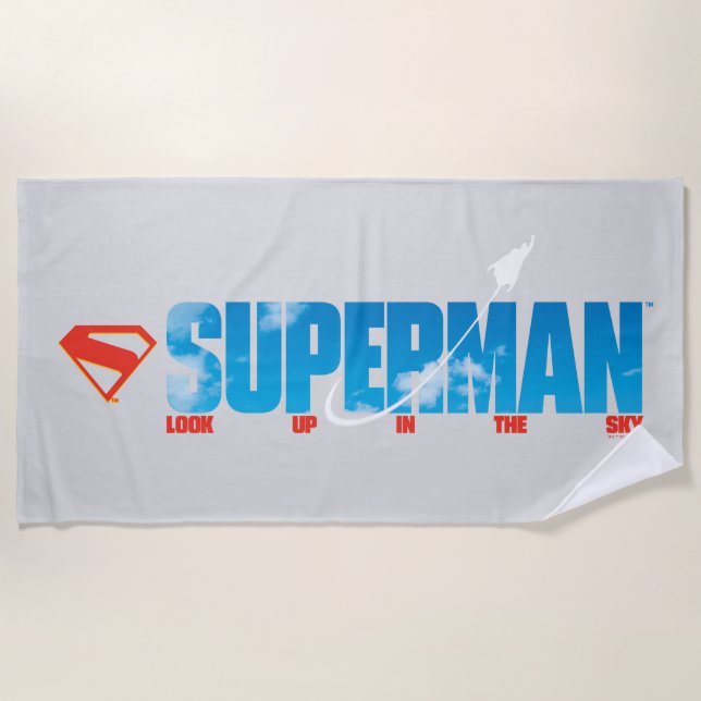 Toalla De Playa Skybound Superman Silhouette (Anverso)