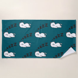 Toalla De Playa Sleepy Cat Cat