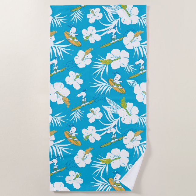 Toalla De Playa Snoopy Brooklyn Beach Pattern (Anverso)