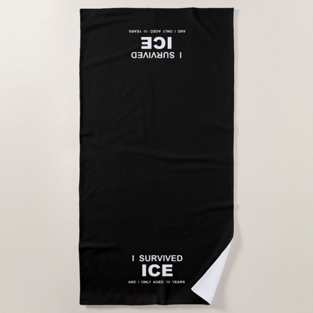 Toalla De Playa Sobreviví al ICE  (Anverso)