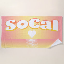 Toalla De Playa SoCal Sunset Love Beach Blanket
