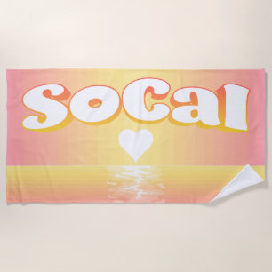 Toalla De Playa SoCal Sunset Love Beach Blanket