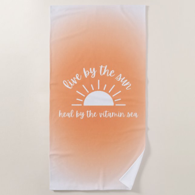 Toalla De Playa Sol & Vitamina del Mar (Anverso)