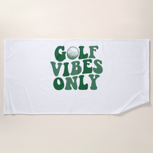Toalla De Playa Sólo Golf Vibes, Golf Lover (Anverso)