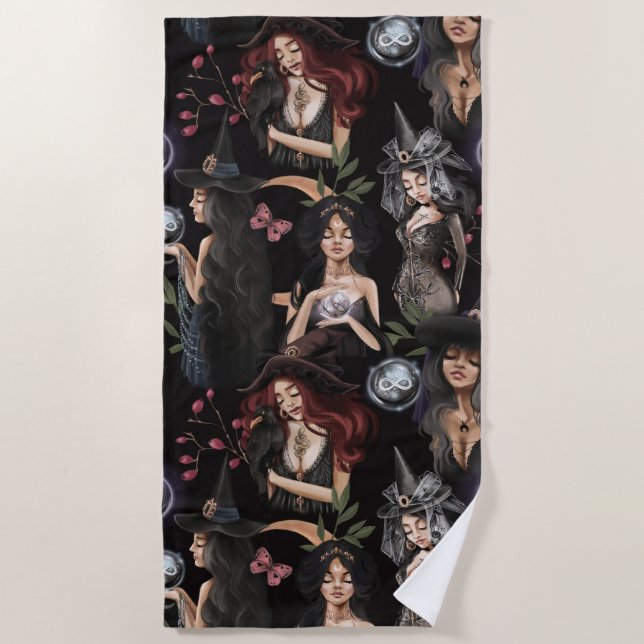 Toalla De Playa Somos las hijas de las brujas que no podrías quema (Anverso)