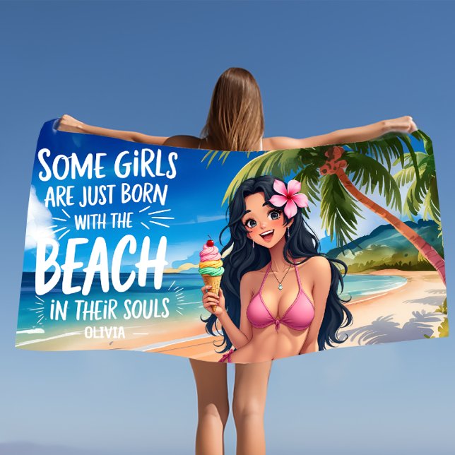 Toalla De Playa Sorbet rosa de sandía | Verano tropical (Subido por el creador)