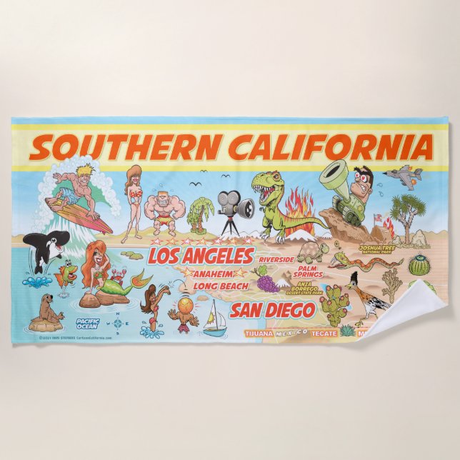 Toalla De Playa Southern California Beach Blanket (Anverso)