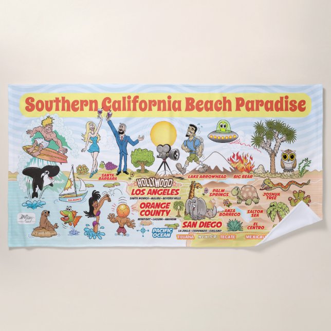 Toalla De Playa Southern California Blanket (Anverso)