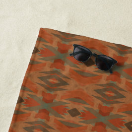 Toalla De Playa Southwest American Indian Inspired Art Pattern