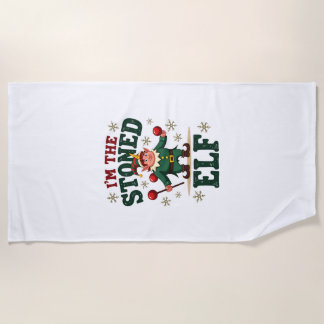 Toalla De Playa Soy El Elfo Piedra Vintage Navidad Dabbing Unico