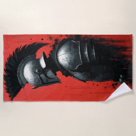 Toalla De Playa Spartan Warrior Helmet Art