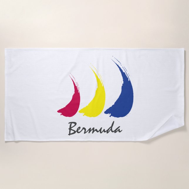 Toalla De Playa Splashy Sails_Paint-The-Wind_Bermuda (Anverso)