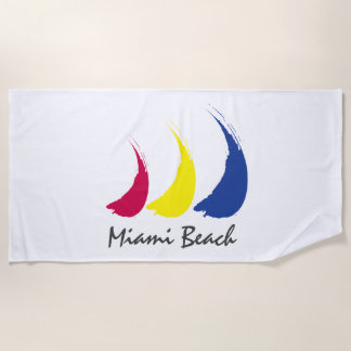Toalla De Playa Splashy Sails_Paint-The-Wind_Miami Beach