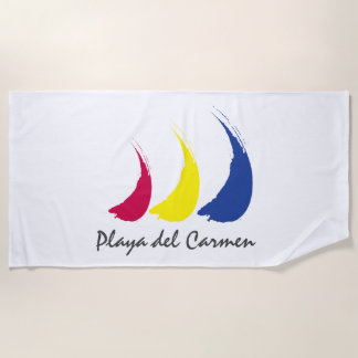 Toalla De Playa Splashy Sails_Paint-The-Wind_Playa del Carmen