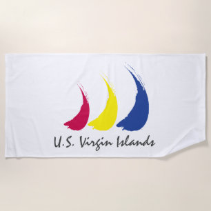 Toalla De Playa Splashy Sails_Paint-The-Wind_U.S. Islas Vírgenes