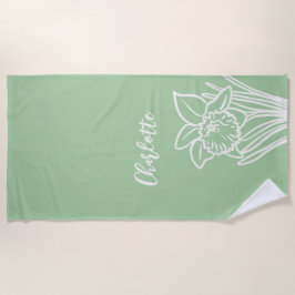 Toalla De Playa Spring Daffodil