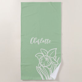 Toalla De Playa Spring Daffodil