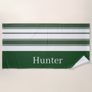 Toalla de playa Spring Hunter Verde y Blanco a Ray