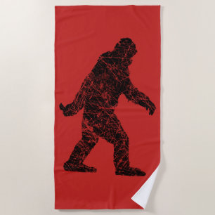 Toalla De Playa Squatchin Squatchin de pie grande Sasquatch