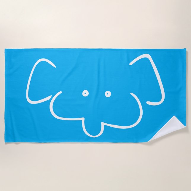Toalla De Playa Sr Elefante (Anverso)
